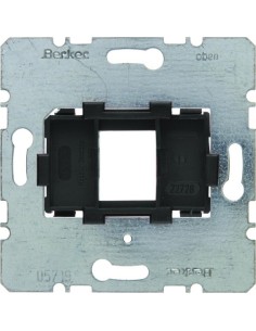 one.platform Płytka nośna pojedyncza z czarnym elementem mocującym, mechanizm 454201 Berker Hager 2