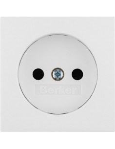B.3/B.7 Płytka czołowa do gniazda bez uziemienia, biały 3967331909 Berker Hager 2