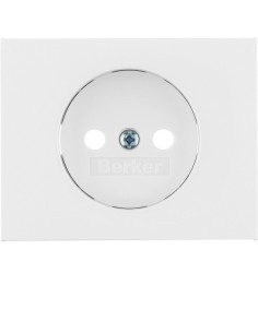 K.1 Płytka czołowa do gniazda bez uziemienia, biały 3967157009 Berker Hager 2