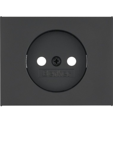 K.1 Płytka czołowa do gniazda bez uziemienia, antracyt mat, lakierowany 3967157006 Berker Hager