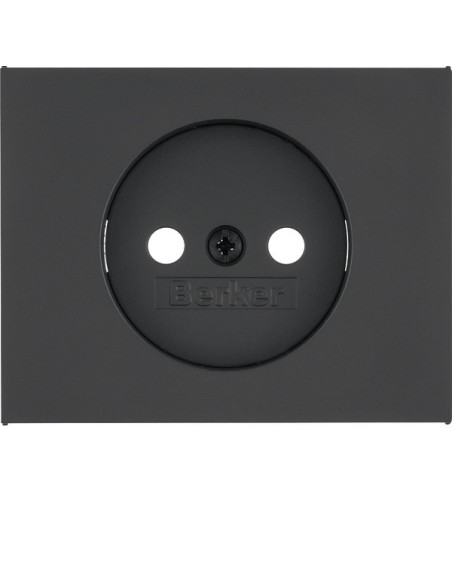 K.1 Płytka czołowa do gniazda bez uziemienia, antracyt mat, lakierowany 3967157006 Berker Hager