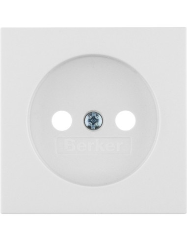 B.x Płytka czołowa do gniazda bez uziemienia, biały, połysk 3961038999 Berker Hager