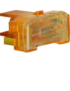 Akcesoria osprzęt Wkładka jarzeniowa, zacisk neutralny, IP44 230V/0,4mA, mechanizm, pomarańczowy 167504 Berker Hager 2