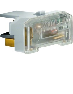 Akcesoria osprzęt Wkładka jarzeniowa z zaciskiem neutralnym IP44, mechanizm, szary 1675 Berker Hager 2