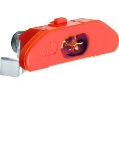 Akcesoria osprzęt Wkładka żarowa z zaciskiem neutralnym, mechanizm, pomarańczowy 160514 Berker Hager 2