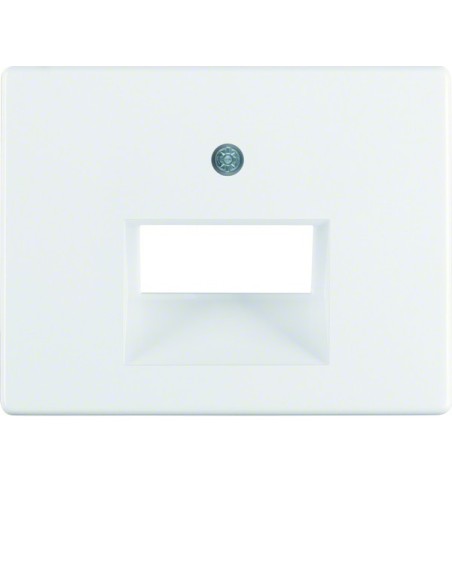Arsys Płytka czołowa do gniazda przyłączeniowego UAE 2-krotnego, biały 14090069 Berker Hager