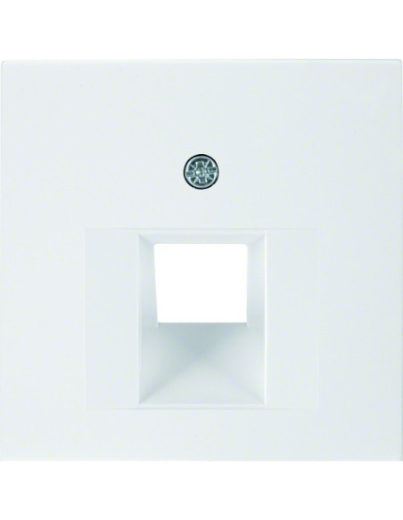 S.1/B.3/B.7 Płytka czołowa do gniazda przyłączeniowego UAE 1-krotnego, biały, połysk 14078989 Berker Hager