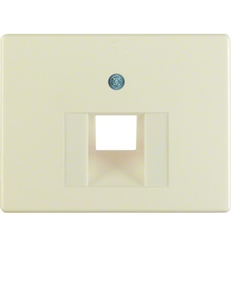 Arsys Płytka czołowa do gniazda przyłączeniowego UAE 1-krotnego, kremowy 14070002 Berker Hager
