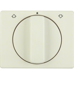 Arsys Płytka czołowa z pokrętłem do łącznika żaluzjowego obrotowego, kremowy 10770002 Berker Hager 2