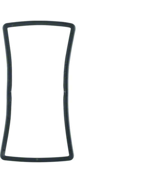 Arsys Pierścień uszczelniający, do montażu ściśle przylegającego do ściany, urządzeń podtynkowych, czarny 105700 Berker Hager