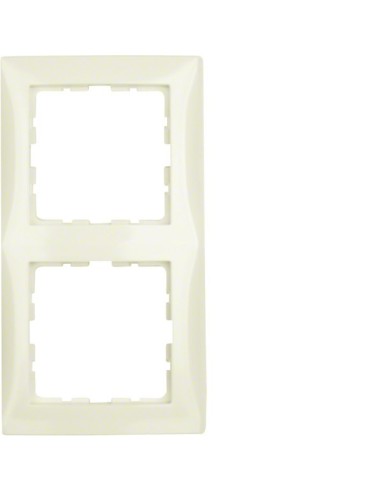 S.1 Ramka 2-krotna, kremowy, połysk  10128982 Berker Hager