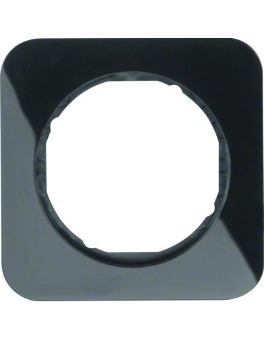 R.1 Ramka 1-krotna, czarny, połysk  10112145 Berker Hager