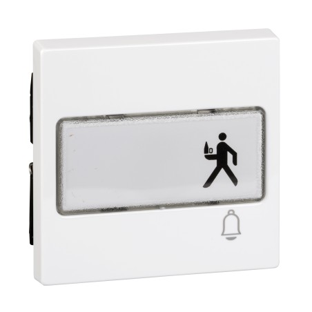 Klawisz z polem opisowym i oznaczeniem "dzwonek", biały active, połysk, system M Merten MTN3365-0325 Schneider