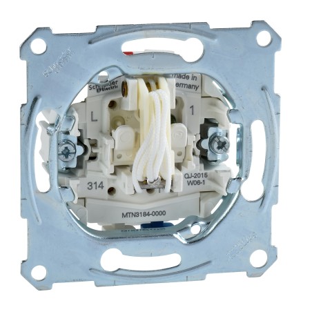 Mechanizm łączn. pociąganego 1-bieg. zwier., p/t, 10A, AC 250 V, b.śrub. Merten MTN3184-0000 Schneider