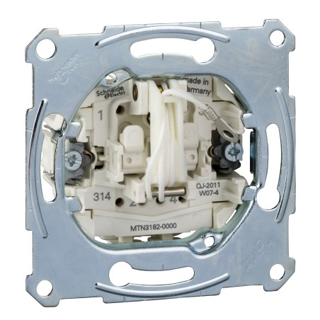 Mechanizm łącz. pociąganego 1poz., 2-bieg., p/t, 10AX, AC 250 V, b.śrub. Merten MTN3182-0000 Schneider