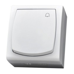 Madera przycisk dzwonek IP44 biały ŁNH-6N 00 - hurtownia elektryczna Amper.pl