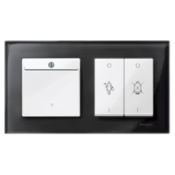 Merten, Płytka centralna System M łącznika hotelowego biały polarny Merten MTN315619 Schneider