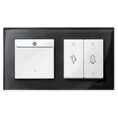 Merten, Płytka centralna System M łącznika hotelowego biały polarny Merten MTN315619 Schneider