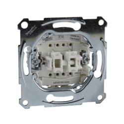 Merten, Mechanizm przycisku podwójnego zacisk bezśrubowy 250VAC 10A Merten MTN3155-0000 Schneider