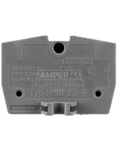 Złączka przelotowa 2,5mm2 szara MSB 2,5-F 3244041 /50szt./