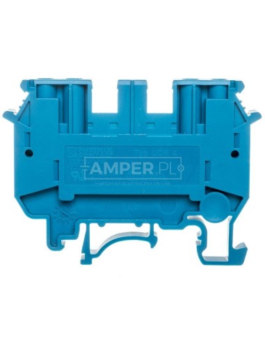 Złączka szynowa 4-przewodowa 2,5mm2 niebieska UDK 4 BU 2775090
