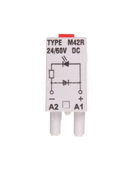 Moduł sygnalizacyjny LD (diody: LED czerwony + D) 24-60V DC M42R szary 854844