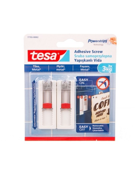 Regulowana śruba samoprzylepna 3kg do płytek 77765-00002-00 /2szt./