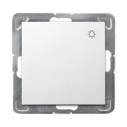 Impresja przycisk światło biały ŁP-5Y m 00 - hurtownia elektryczna Amper.pl