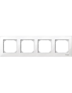 Merten, Ramka M-Plan czterokrotna biały polarny Merten MTN515419 Schneider