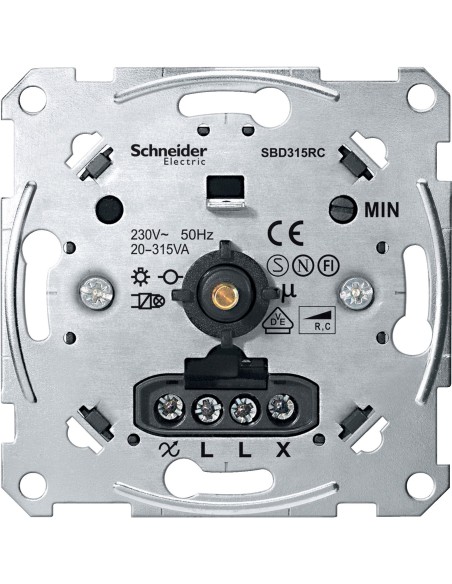 Merten, Mechanizm ściemniacza obrotowy R,C 230VAC 20-315VA Merten MTN5136-0000 Schneider