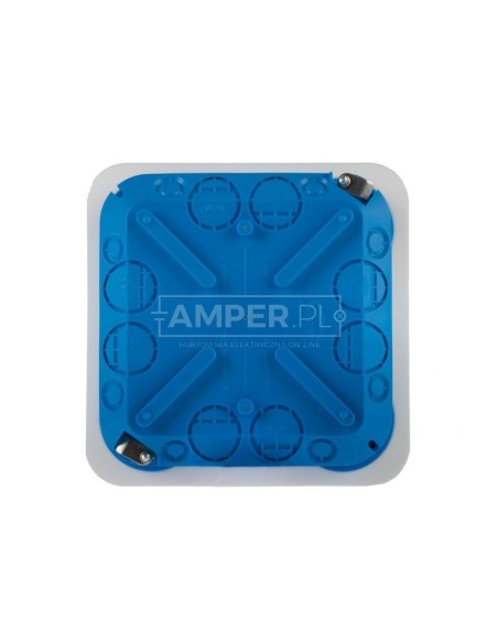 Puszka podtynkowa regips 115x115x45mm niebieska P 110 32042203