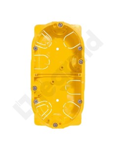 Puszka 60mm p/t regips 60mm 142x 40mm żółty Batibox 080042