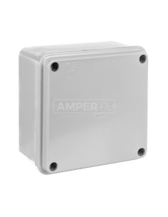 Puszka natynkowa samogasnąca gładka z pokrywą 960 stopni C seria 410A IP56 100x100x50 szara EC410C4A