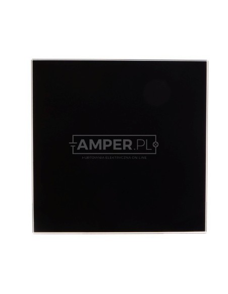 Panel do ramki i korpusu 125mm czarny mat Trax Glass PTGB125M