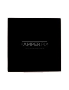 Panel do ramki i korpusu 100mm czarny połysk Trax Glass PTGB100P