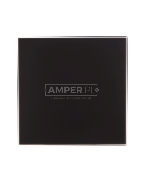 Panel do ramki i korpusu 100mm czarny mat Trax Glass PTGB100M