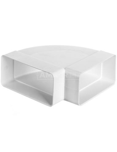 Kolanko poziome 120x60mm 90stopni białe WP450