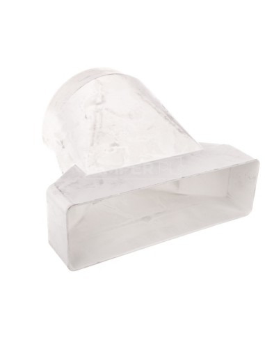 Łącznik przekrojów zmiennych 204x60/125mm biały 570