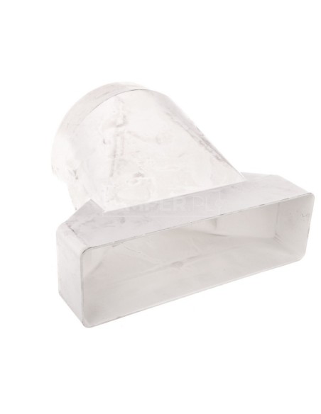 Łącznik przekrojów zmiennych 204x60/125mm biały 570