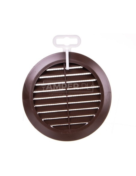 Kratka wentylacyjna fi 100mm brązowa siatka T30BR