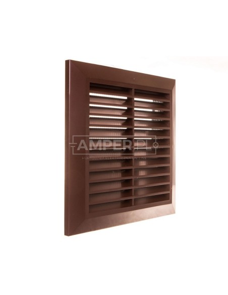 Kratka wentylacyjna 137x137mm brązowa T40BR