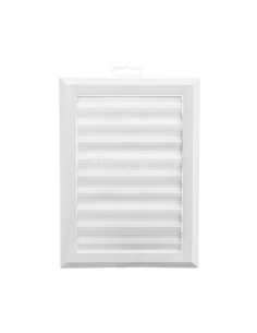 Kratka wentylacyjna 130x192mm biała żaluzja+sznurek rozpieracze T41