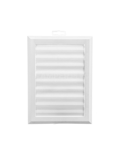 Kratka wentylacyjna 130x192mm biała żaluzja+sznurek rozpieracze T41