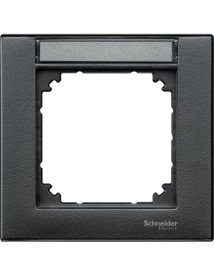 Merten, Ramka M-Plan z polem opisowym pojedyncza antracytowy Merten MTN476114 Schneider