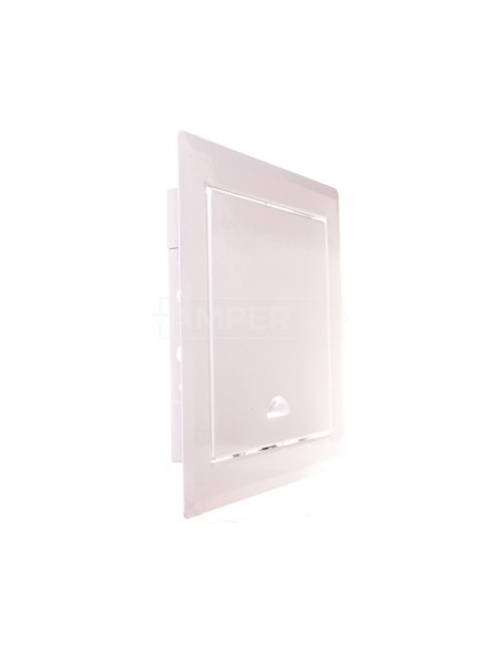 Drzwiczki rewizyjne metalowe 150x150mm białe zatrzask DM82