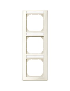Merten, Ramka M-Smart z polem opisowym potrójna pionowa kremowy Merten MTN470344 Schneider
