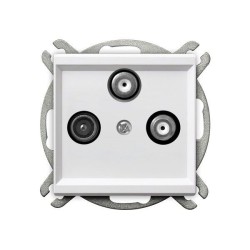 Sonata gniazdo RTV SAT SAT białe GPA-2RS m 00 - hurtownia elektryczna Amper.pl