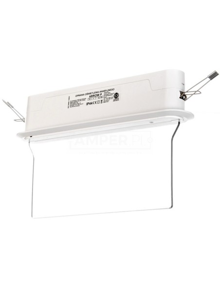 Oprawa awaryjna ARROW P LED 1W 3h dwuzadaniowa + PU31 PU41 biała ARP/1W/C/3/SA/X/WH