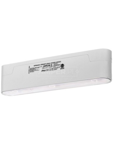 Oprawa awaryjna ARROW N ECO LED 3x1W (optyka do przestrzeni otwartych) 1h jednozadaniowa ARNO/3x1W/E/1/SE/X/WH