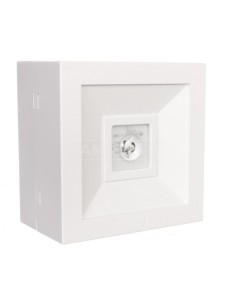 Oprawa LOVATO N LED 3W 370lm (opt. otwarta) 1h dwuzadaniowa AT biała   LVNO/3W/B/1/SA/AT/WH